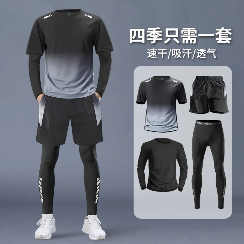 Running Gear Quick Dry - Erkek 4 Parçalı Spor Seti -