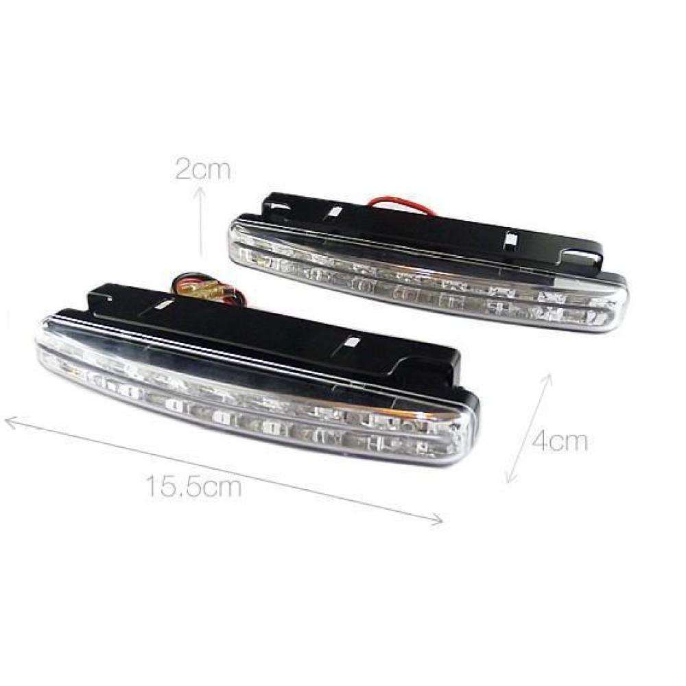 Running Gear Auto - 8LED Otomotiv Gündüz Sürüş Lambası Evrensel