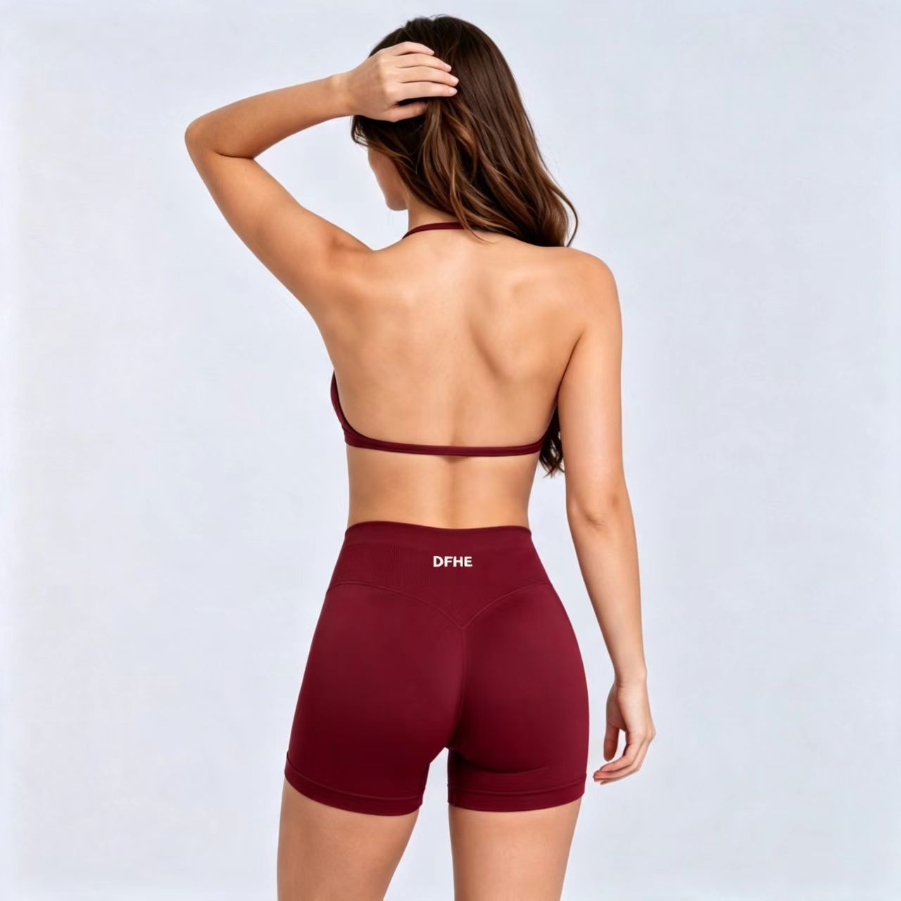 Running Gear Woman - DFHE Kadın Yüksek Bel Fitness Egzersiz