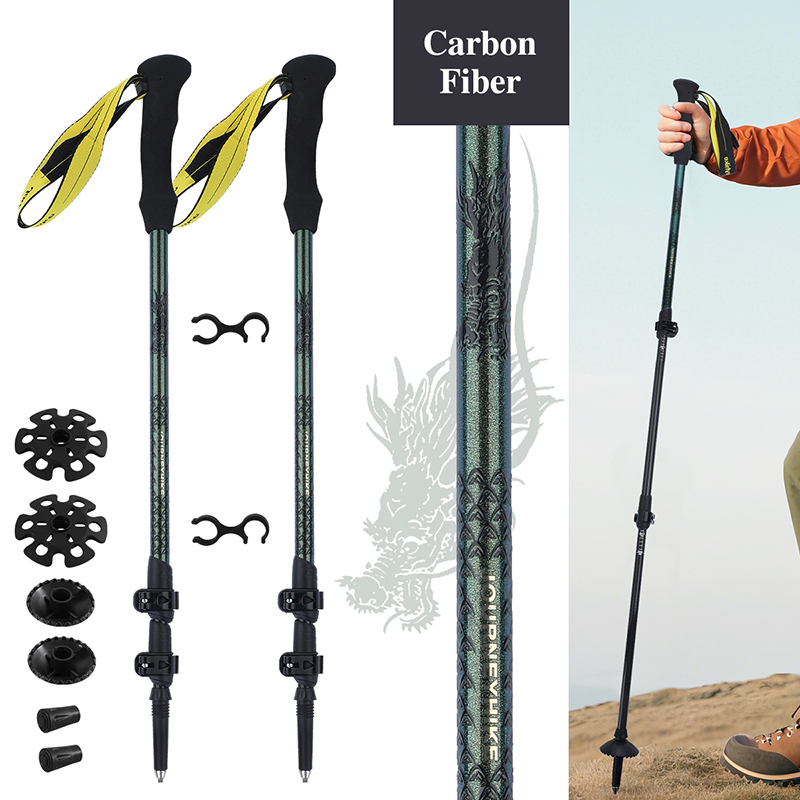 Trekking Pole Carbon - 3K Karbon Fiber Yürüyüş Bastonu, Üç