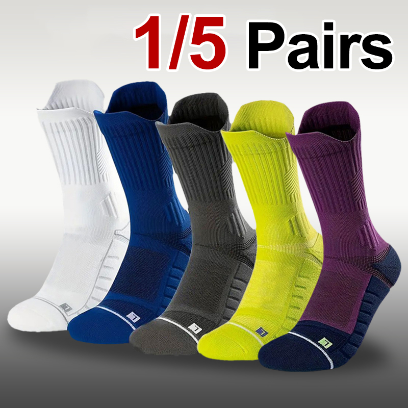 Anti Blister Sock - 1/5 çift erkek havlu alt basketbol