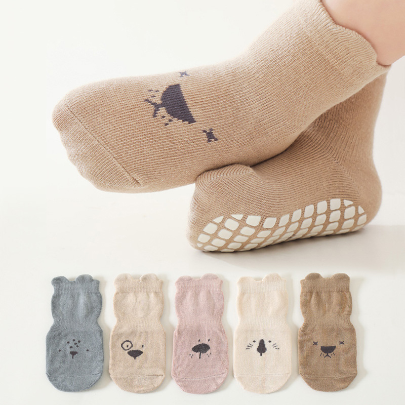 Anti Blister Sock - 3/5 Çift Bebek Sevimli Hayvanlar Desen