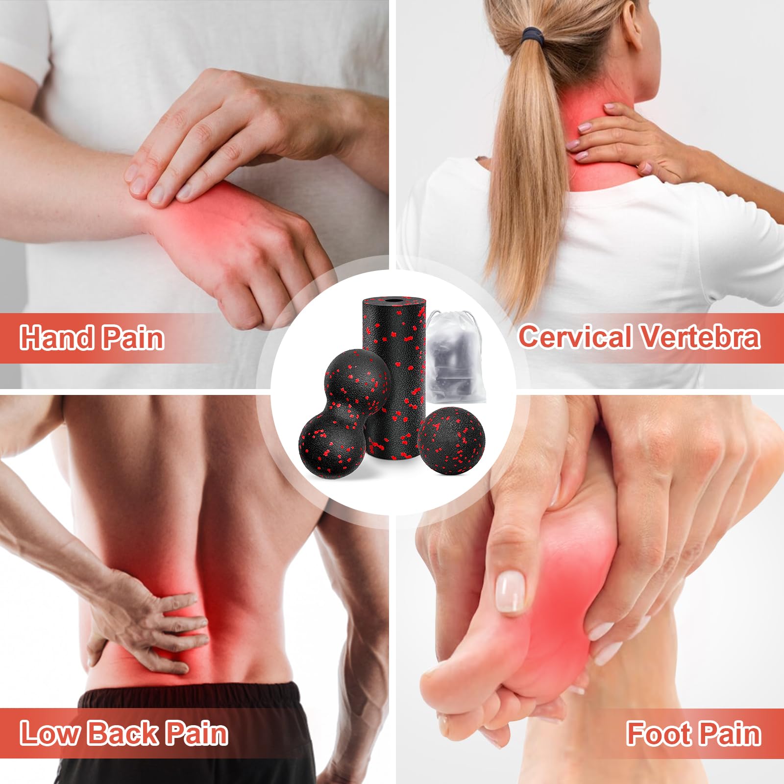 Içi boş Yoga Rulo Masaj Fıstık - Muscle Roller Stick incelemesi ve fiyatı