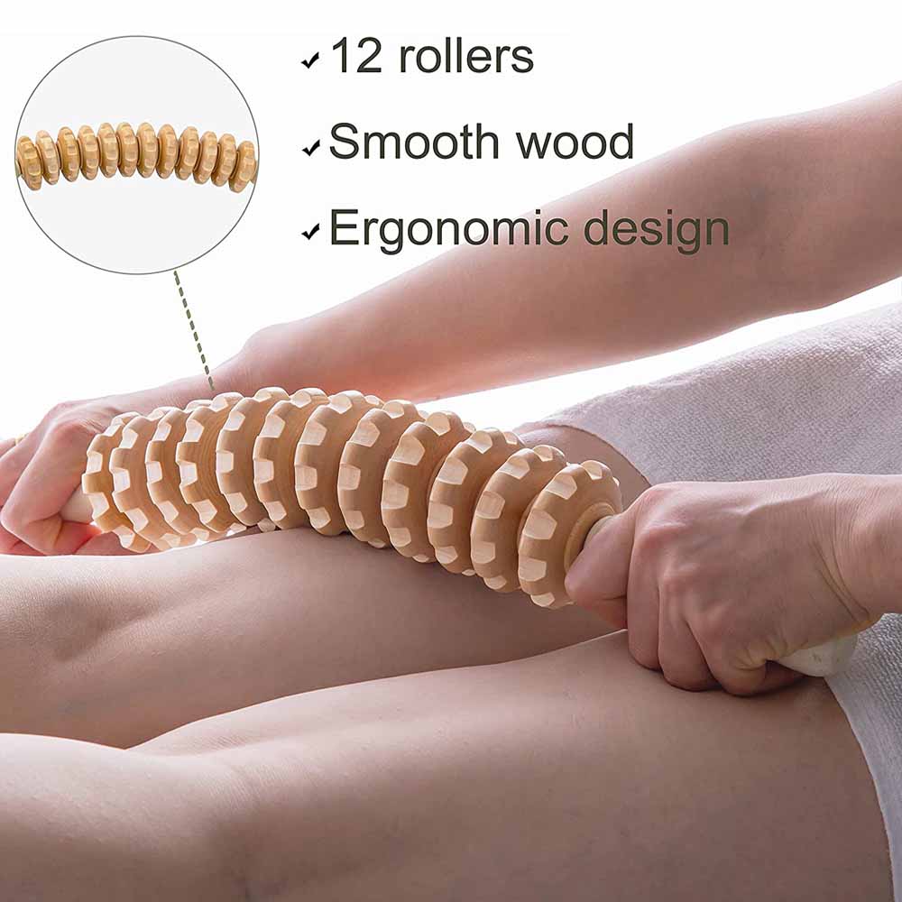 Kavisli Ahşap Masaj Silindiri  - Muscle Roller Stick incelemesi ve fiyatı