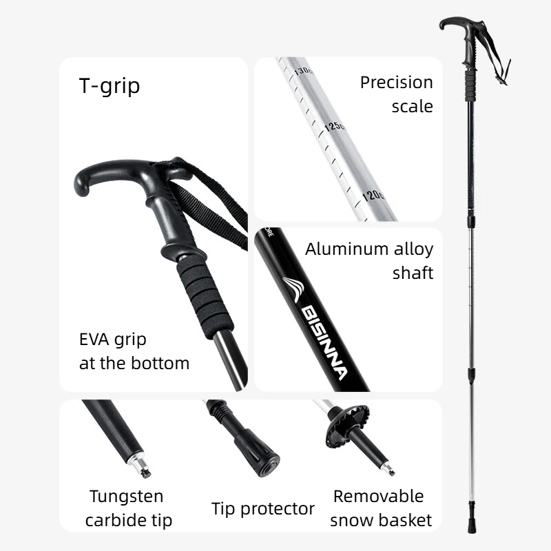 BISINNA 2 adet T saplı yürüme  - Trekking Pole Carbon incelemesi ve fiyatı