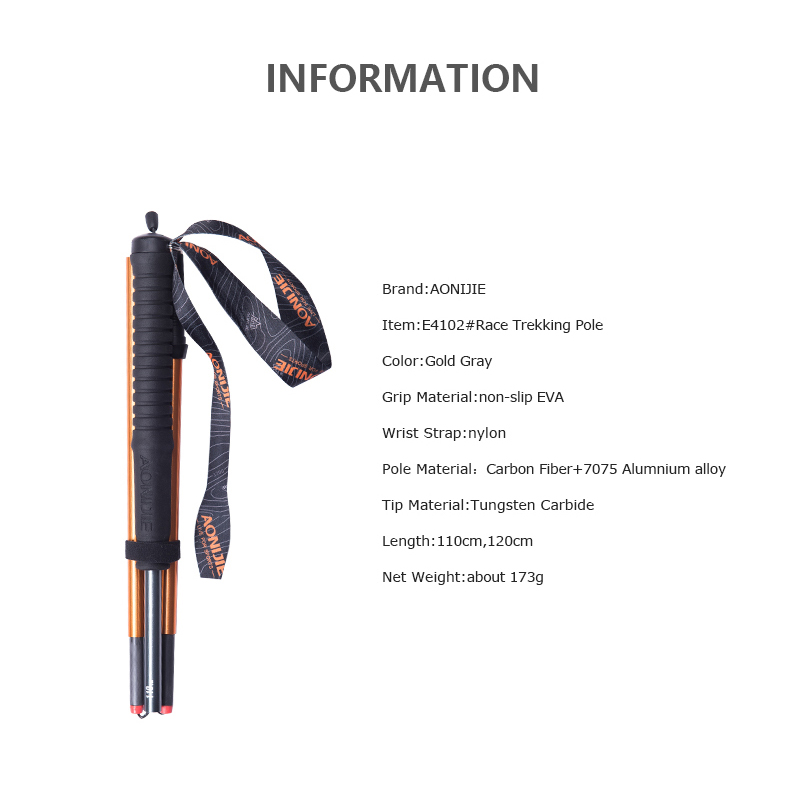 2 adet AONIJIE z-kutup katlanı - Trekking Pole Carbon incelemesi ve fiyatı