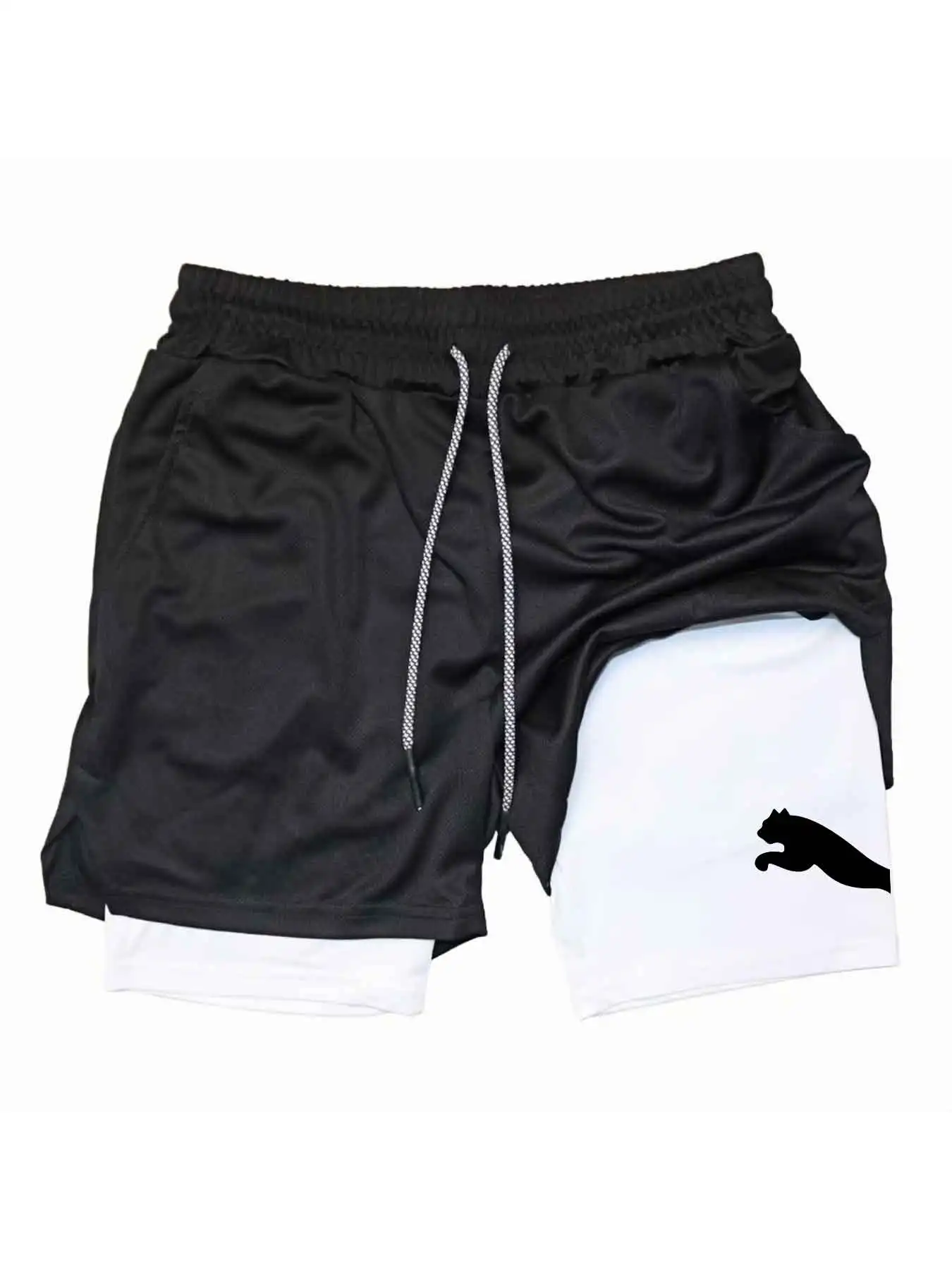 Baskılı Spor Şortları 2'si 1 A - Running Gear Men incelemesi ve fiyatı